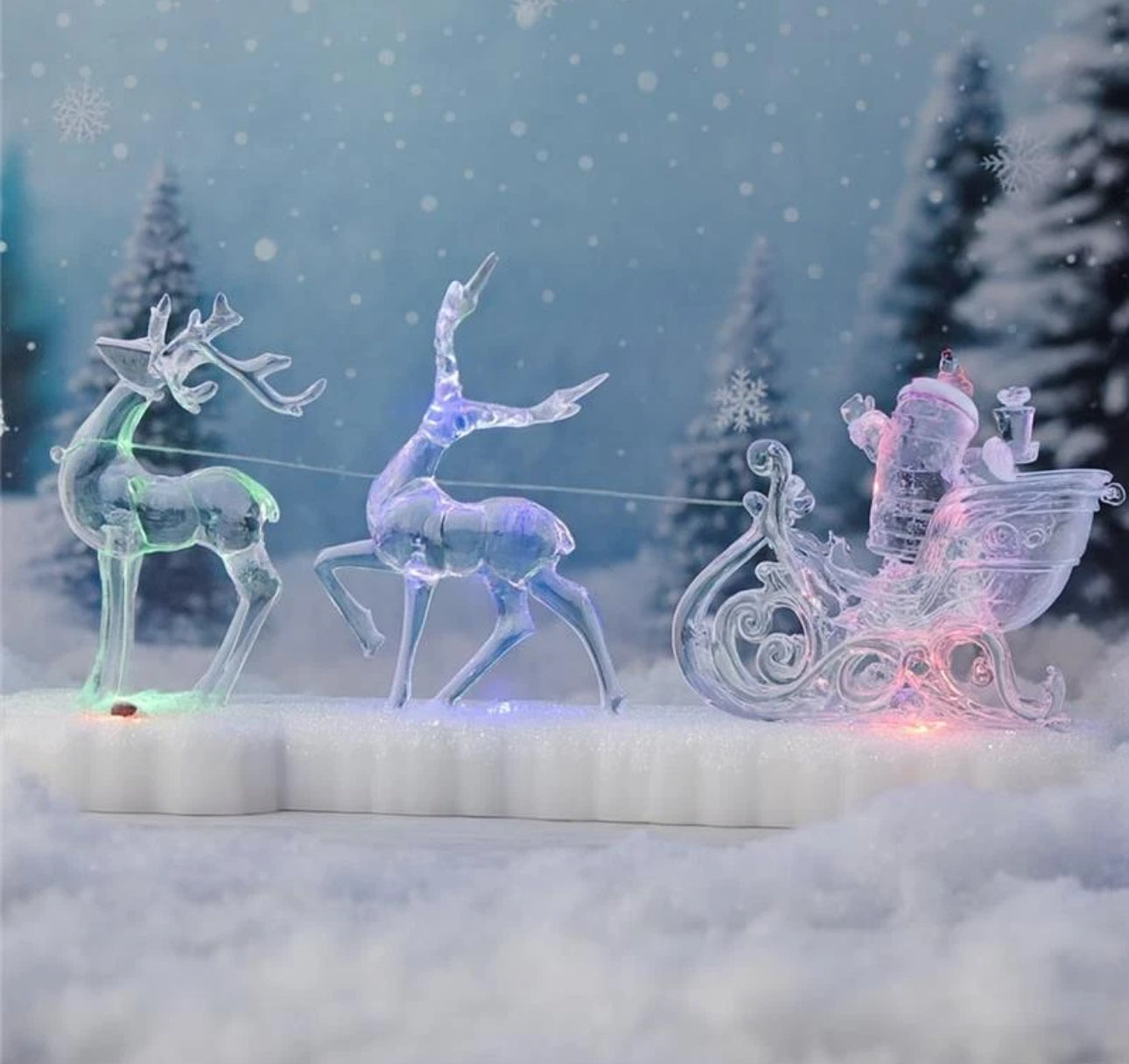 Light Up Musical Santa & Sleigh