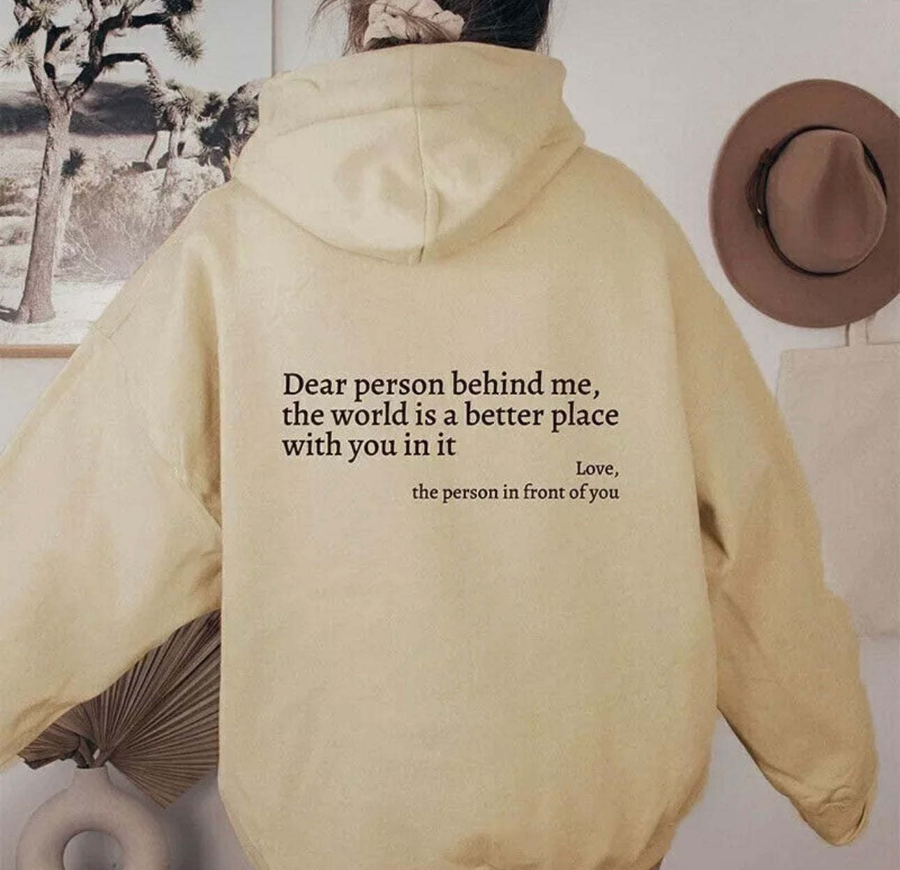 Dear Person Behind Me Hoodie - Ladies