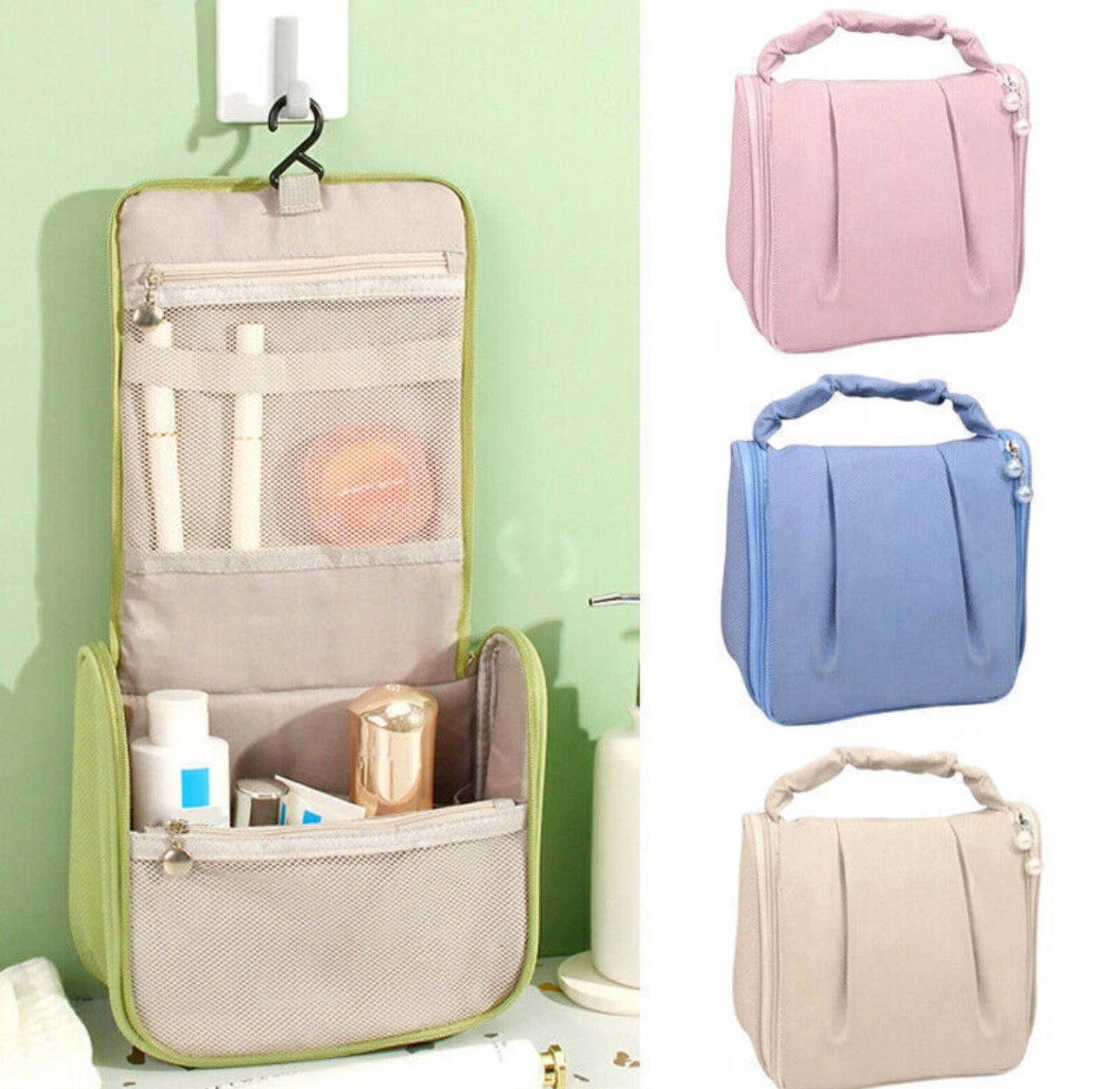 Large Capacity Travel Toiletries Bag