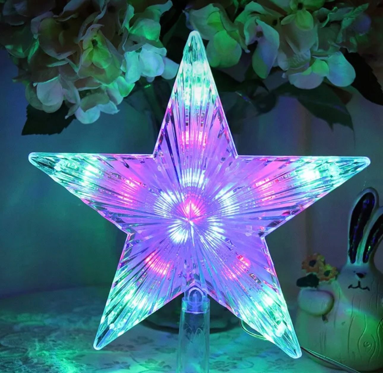 Battery Powered LED Tree Topper Star