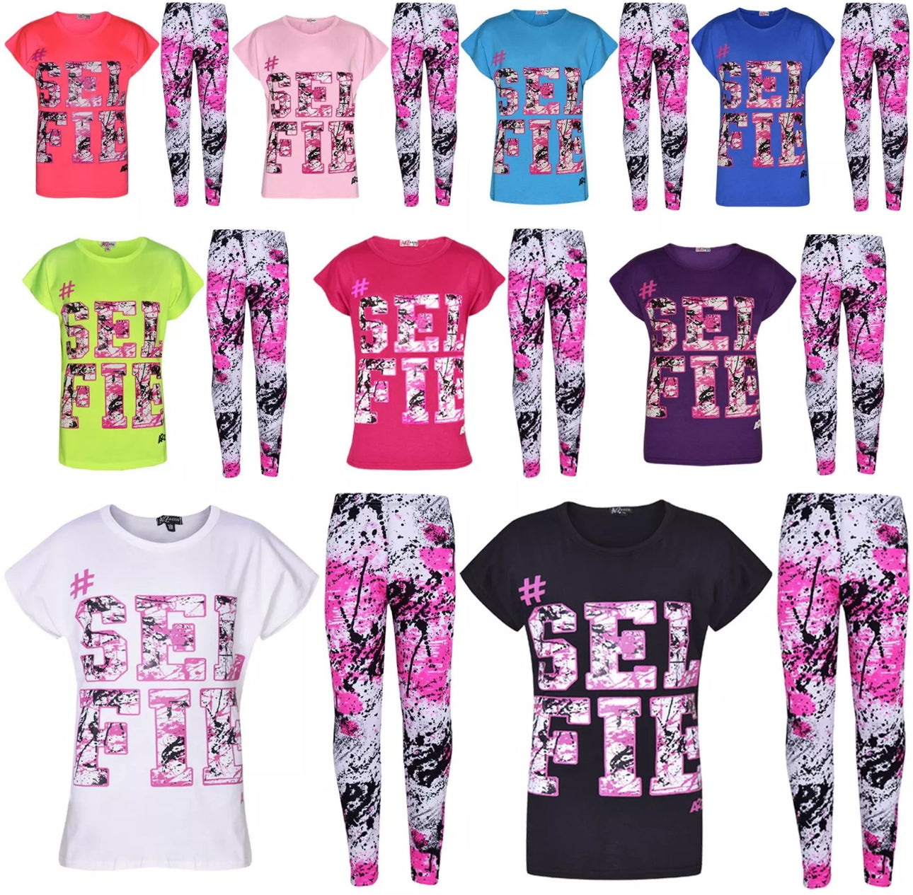 #Selfie T-Shirt & Leggings Set