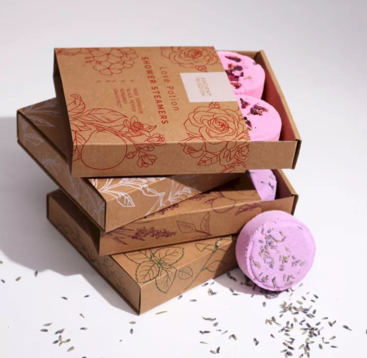 Set of 4 Luxury Zen Shower Steamers