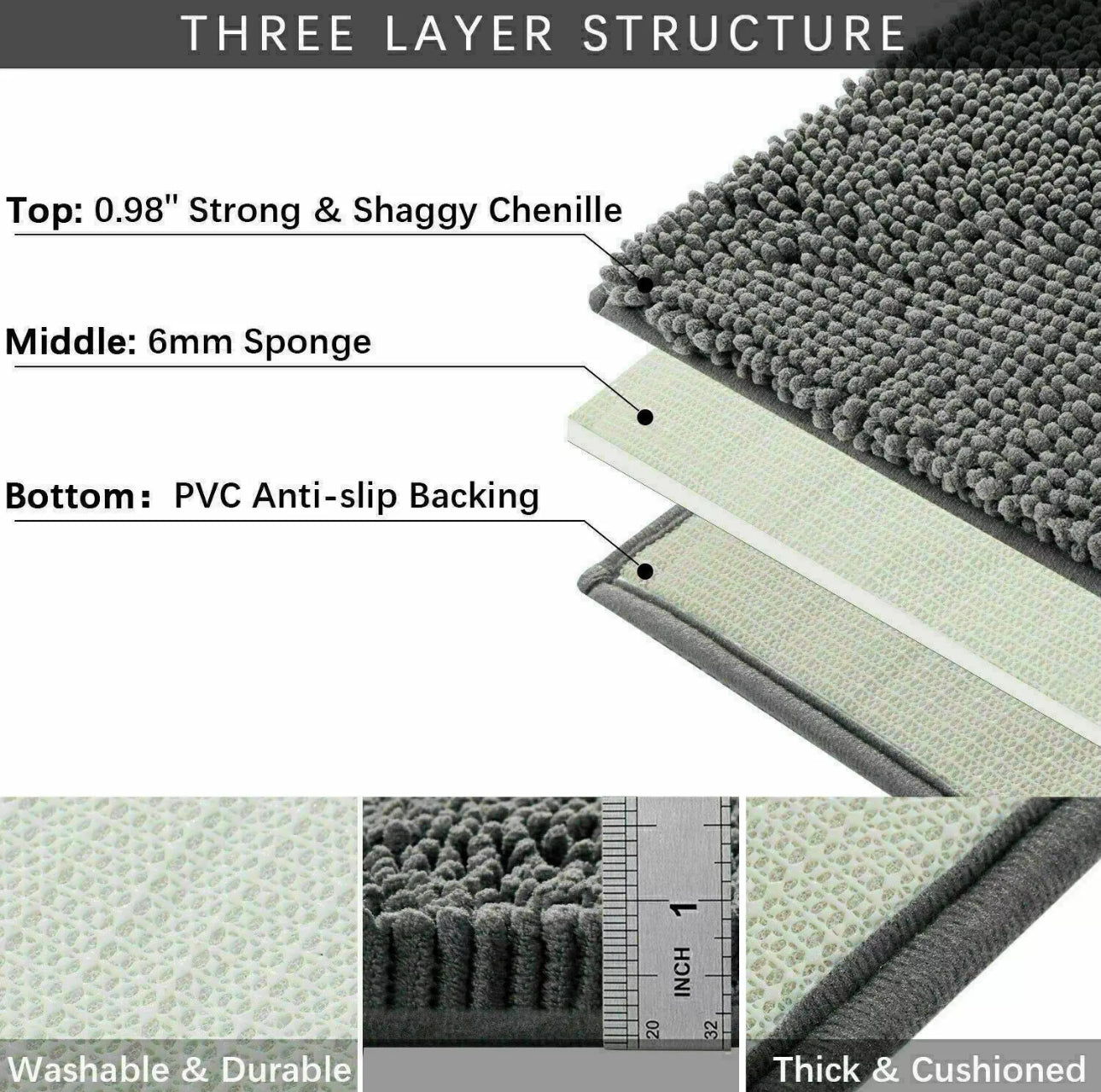 2pc Loop Bath Mat Set