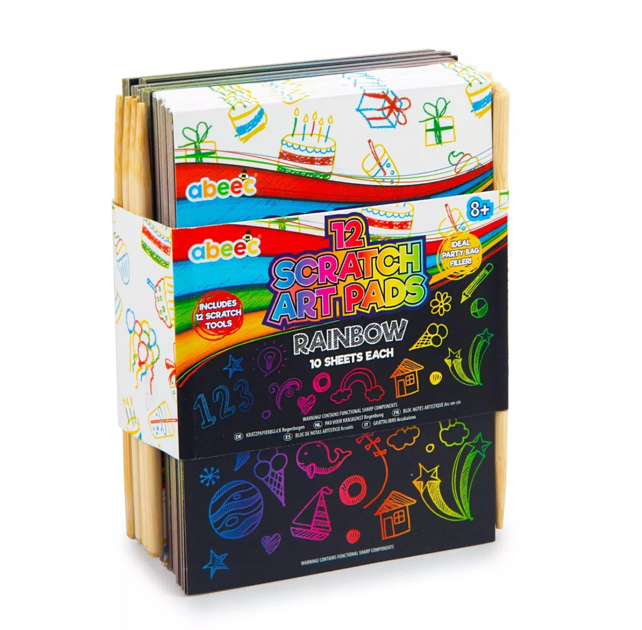 12pk Scratch Art Pads