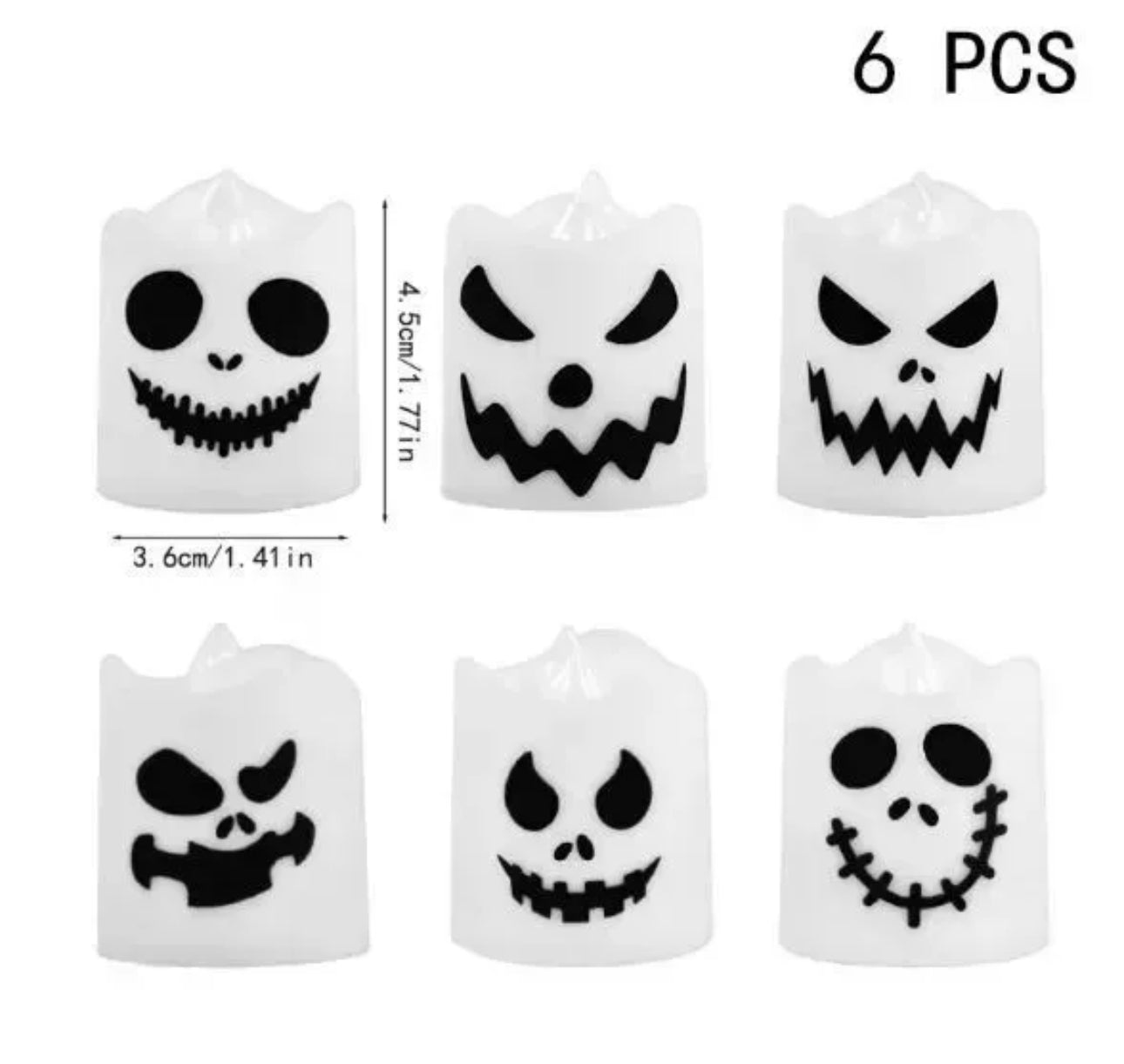 Halloween LED Ghost Candles