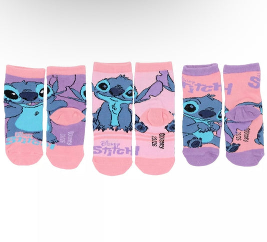 3 Pairs Blue Alien Socks