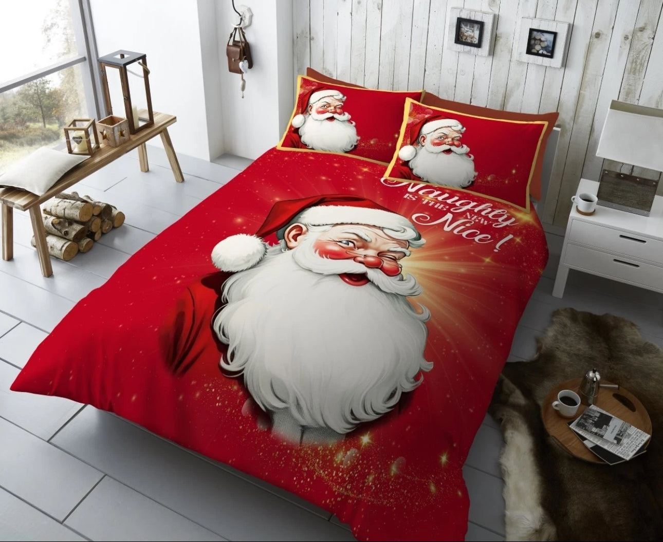Naughty Is The New Nice King Size Duvet Set