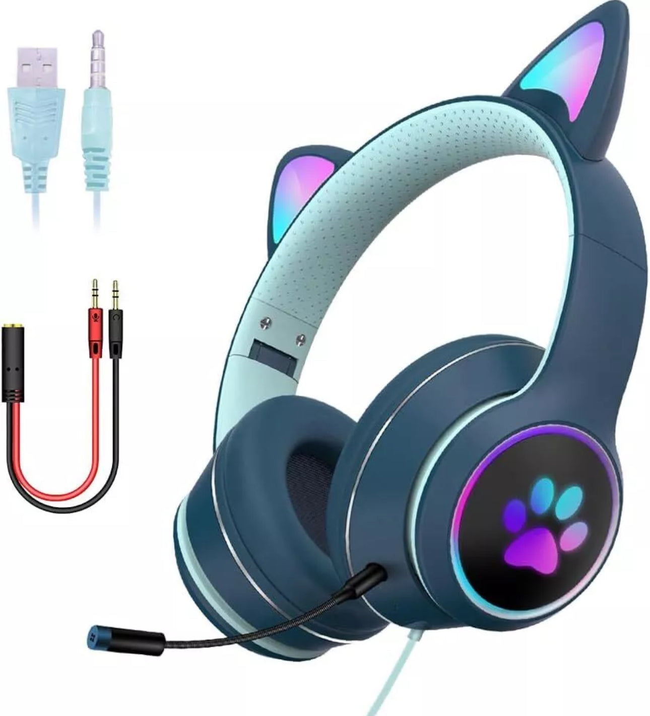 Cat Eared Gaming Headset