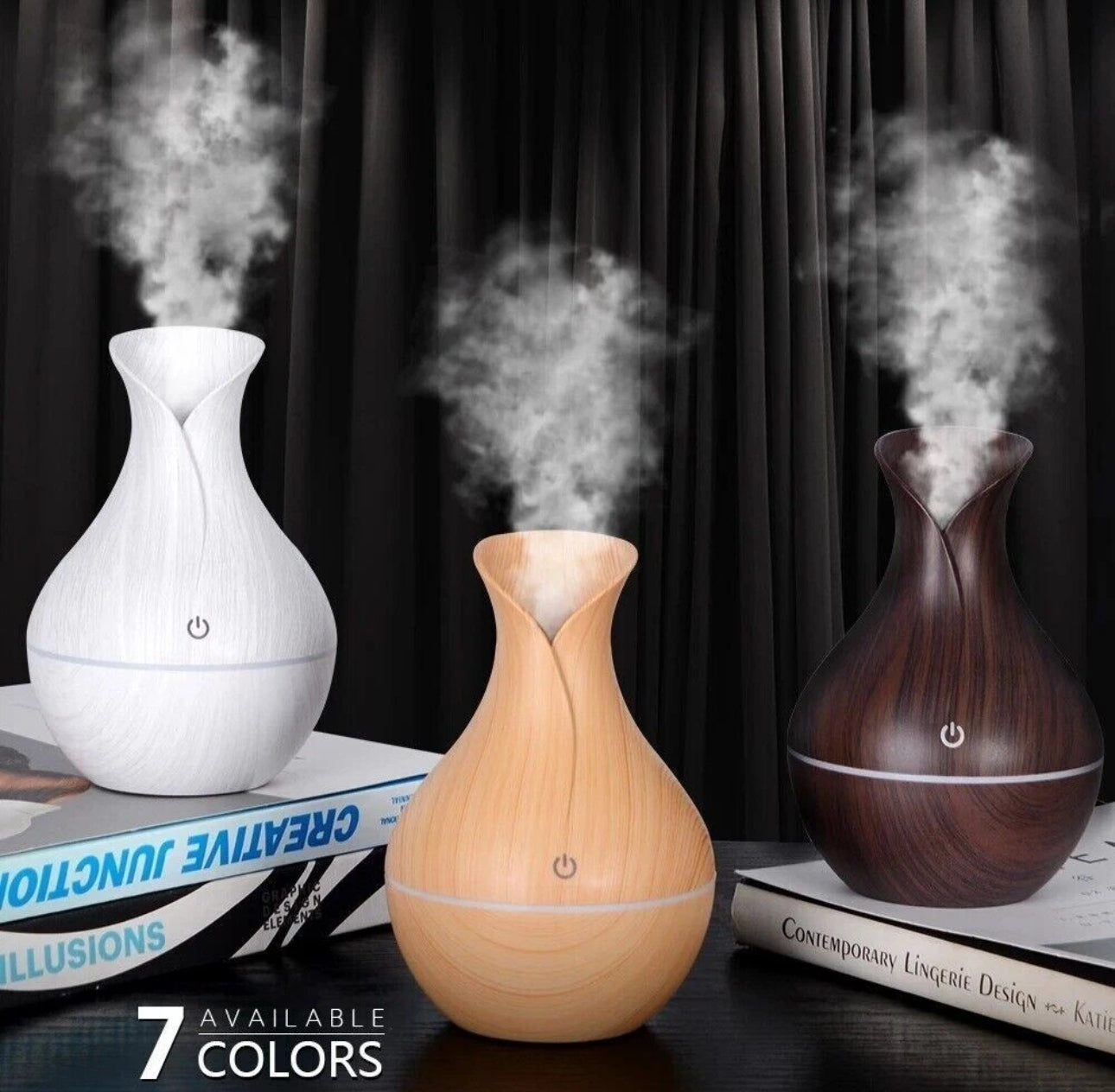 Various LED Essential Oils Diffusers
