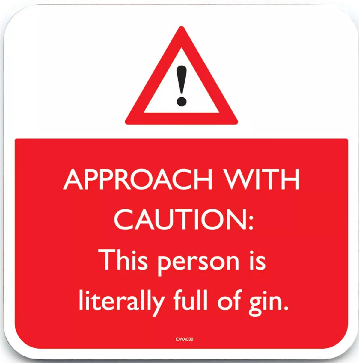 Funny Warning Drinks Coasters