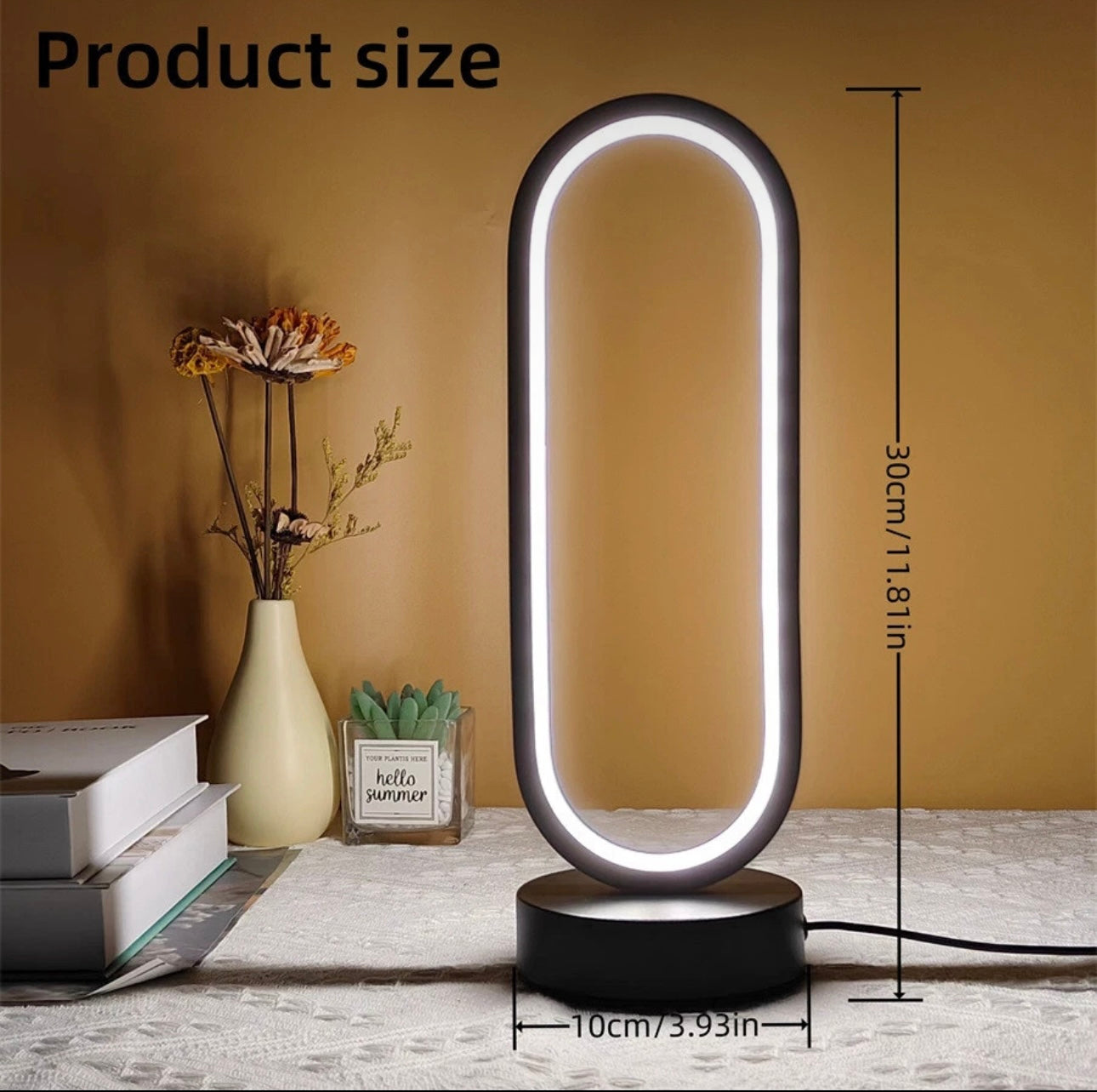 3 Colour Dimming Ring Table Lamp
