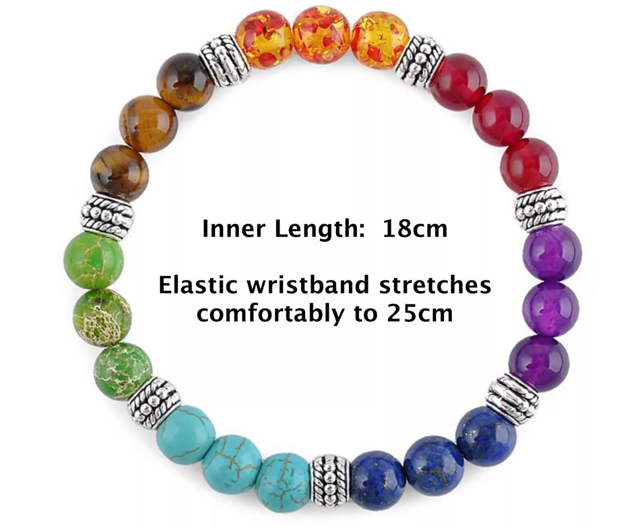 7 Chakra Bead Bracelet