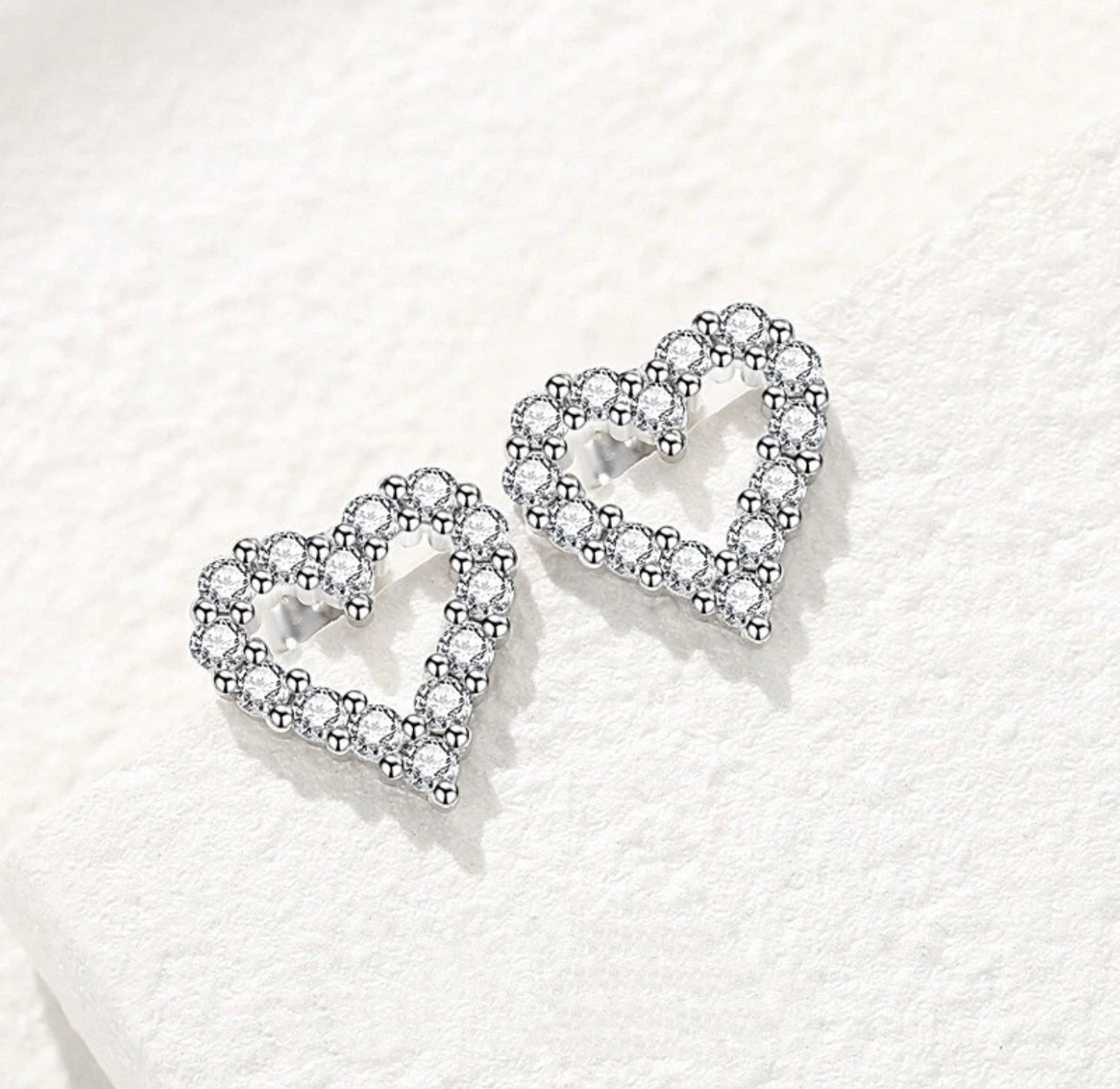 Crystal Heart Earrings