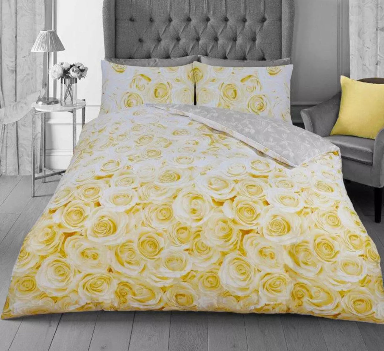 Yellow Rose King Size Duvet Set
