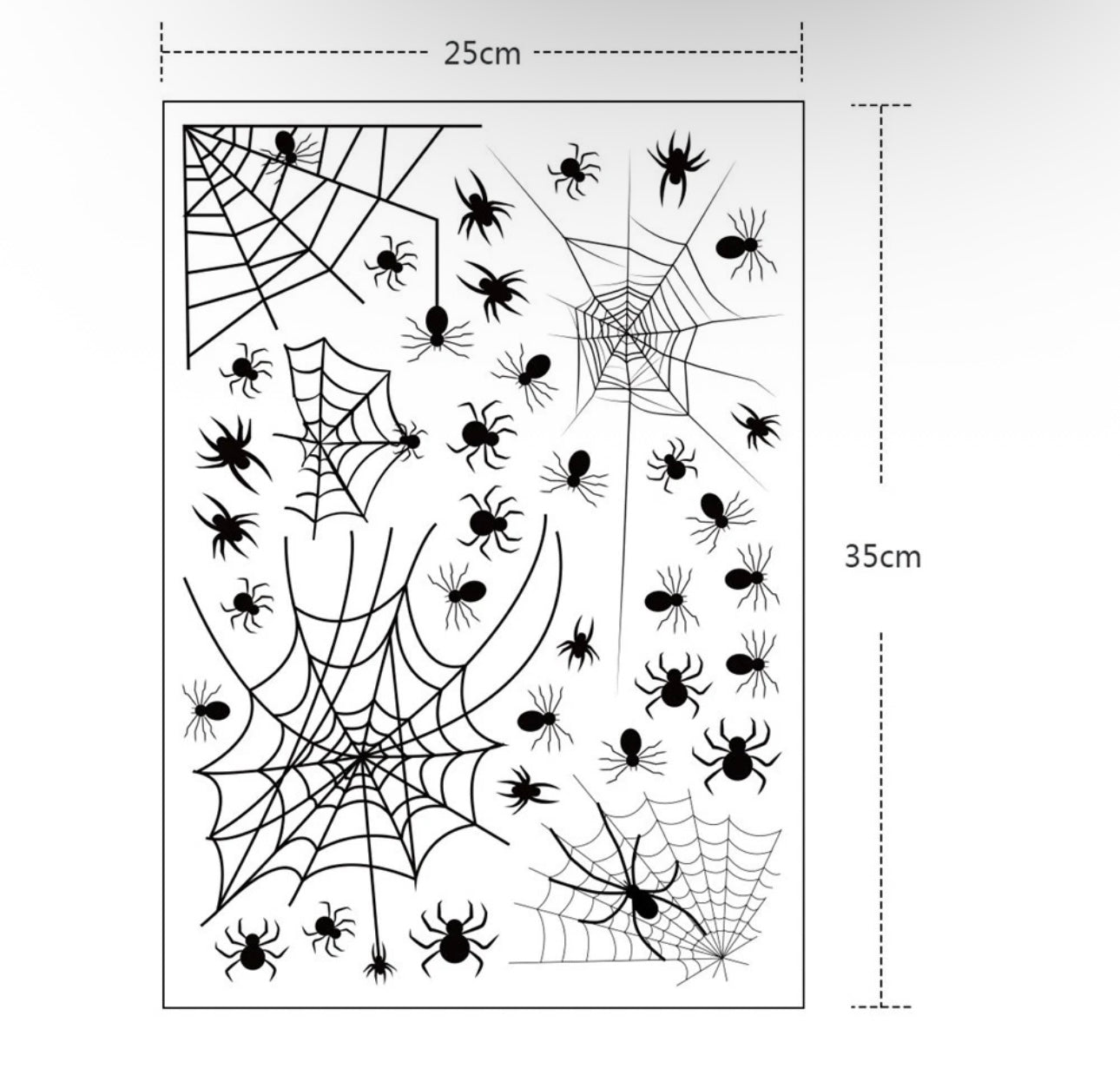 113pc Spooky Window Decals