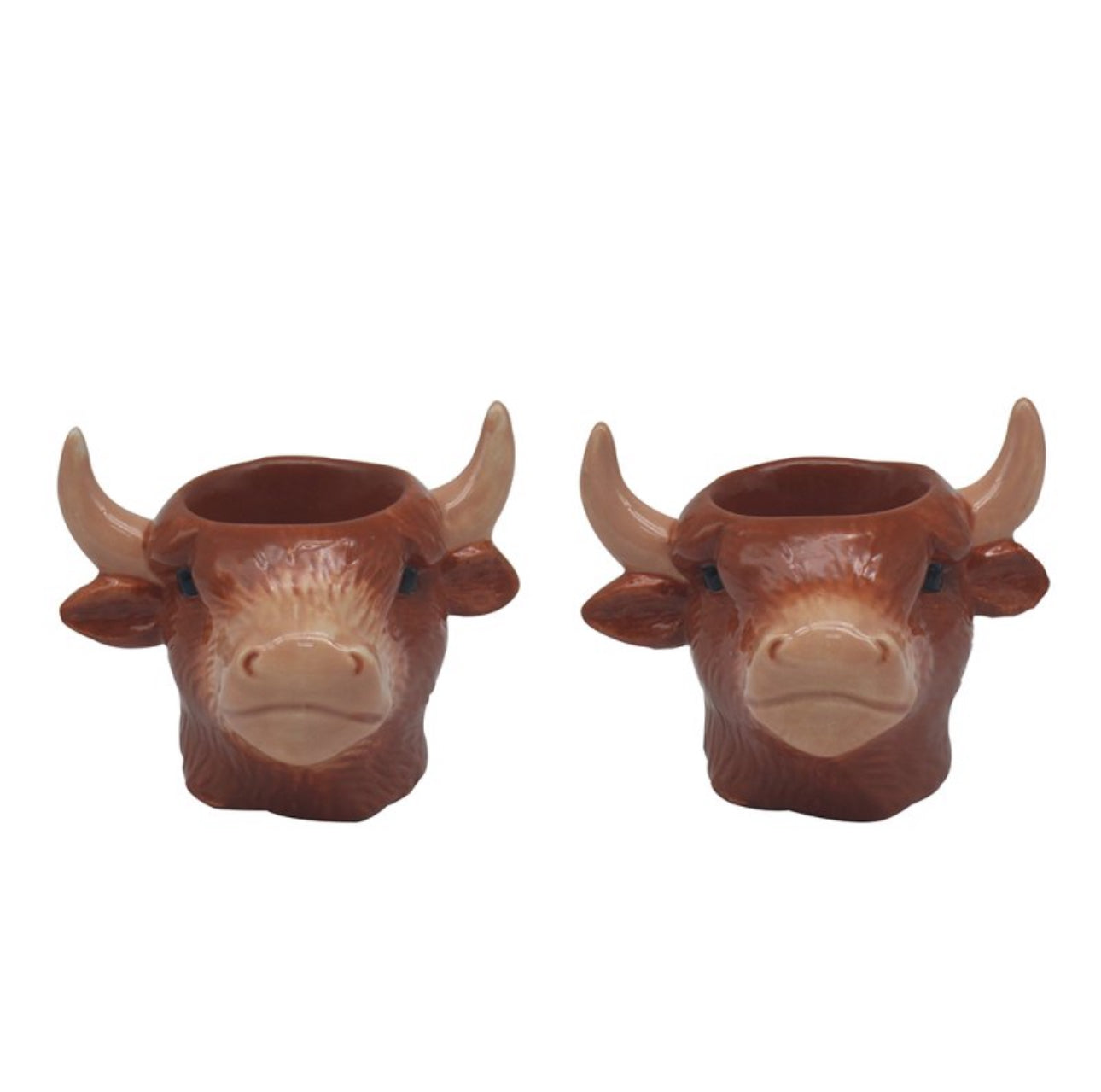 Set of 2 Highland Coo Egg Cups
