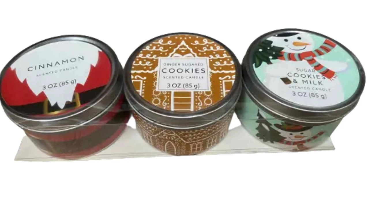 3pc Christmas Candle Gift Set