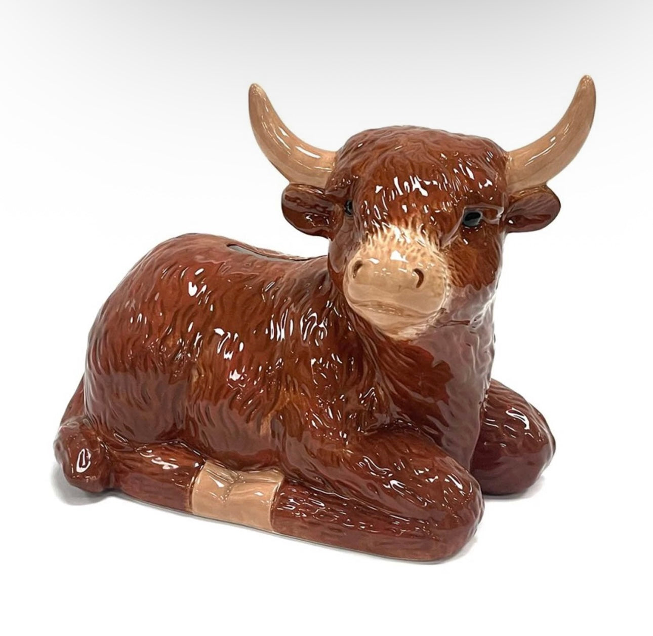 Highland Cow Money Box