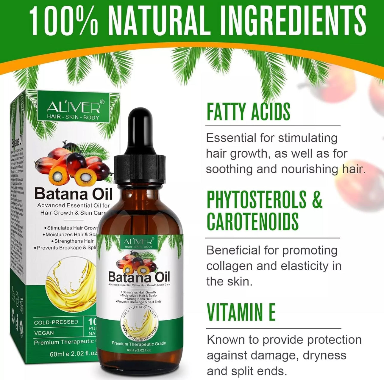 60ml Batana Oil Hair Growth Oil