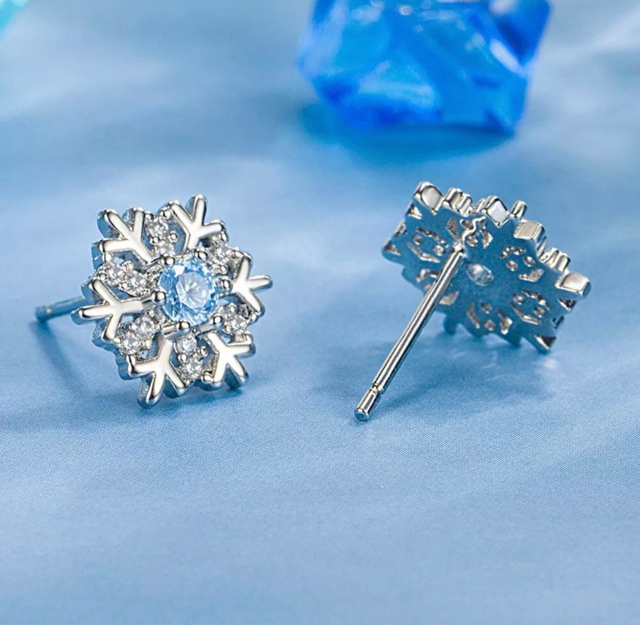 Crystal Snowflake Earrings