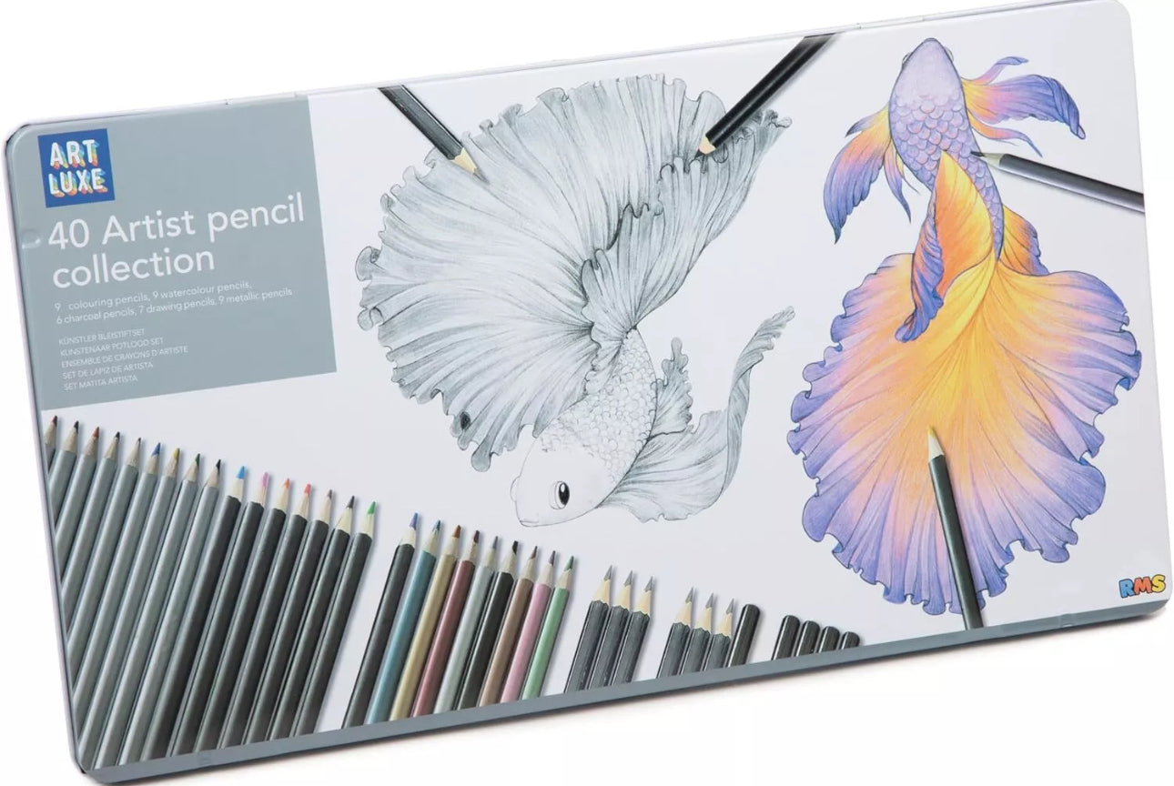40pc Artist Colour Pencils Set