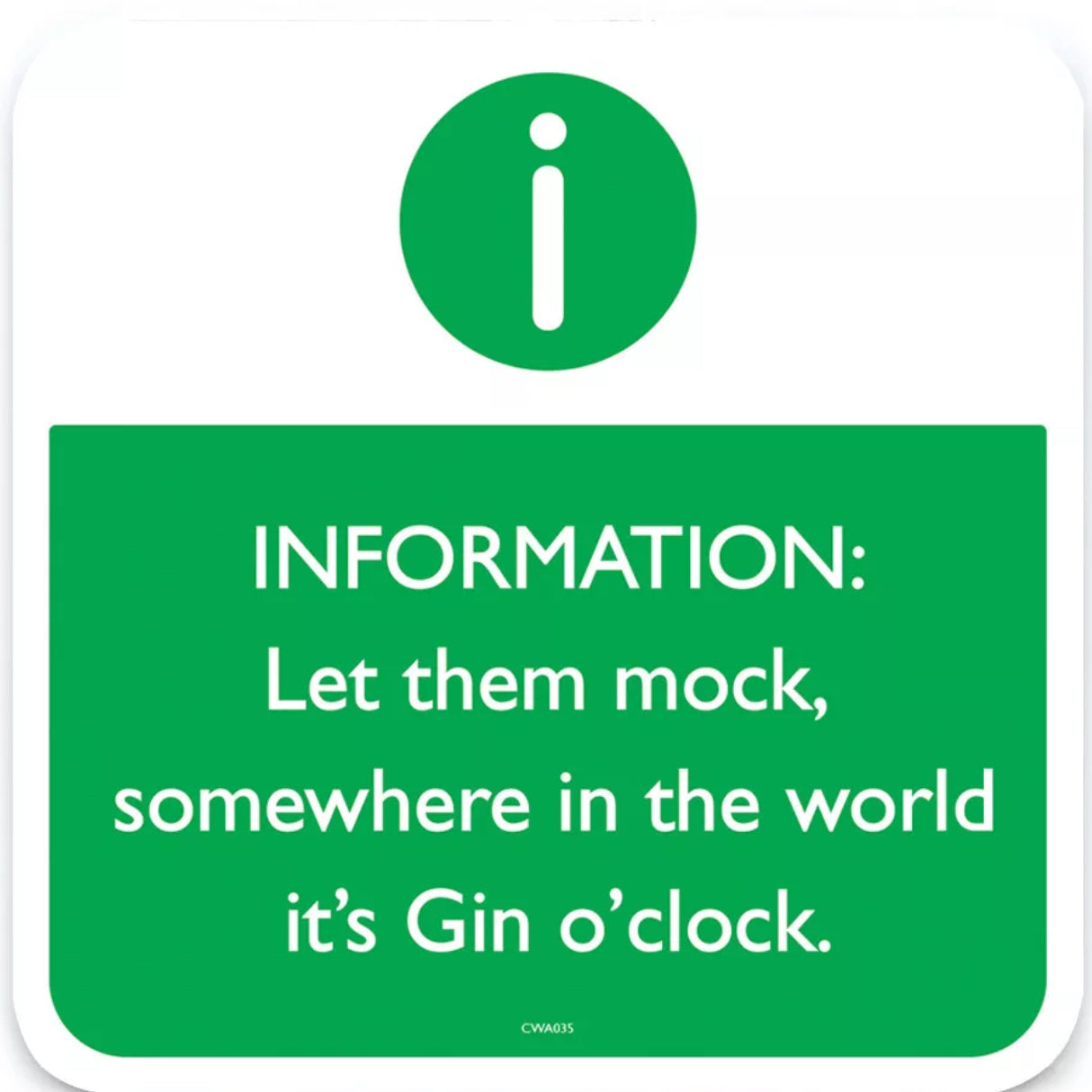 Funny Warning Drinks Coasters