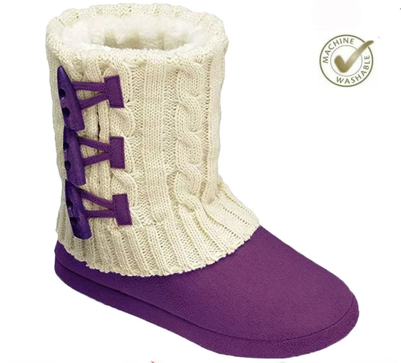 Ladies Memory Foam Slipper Boots