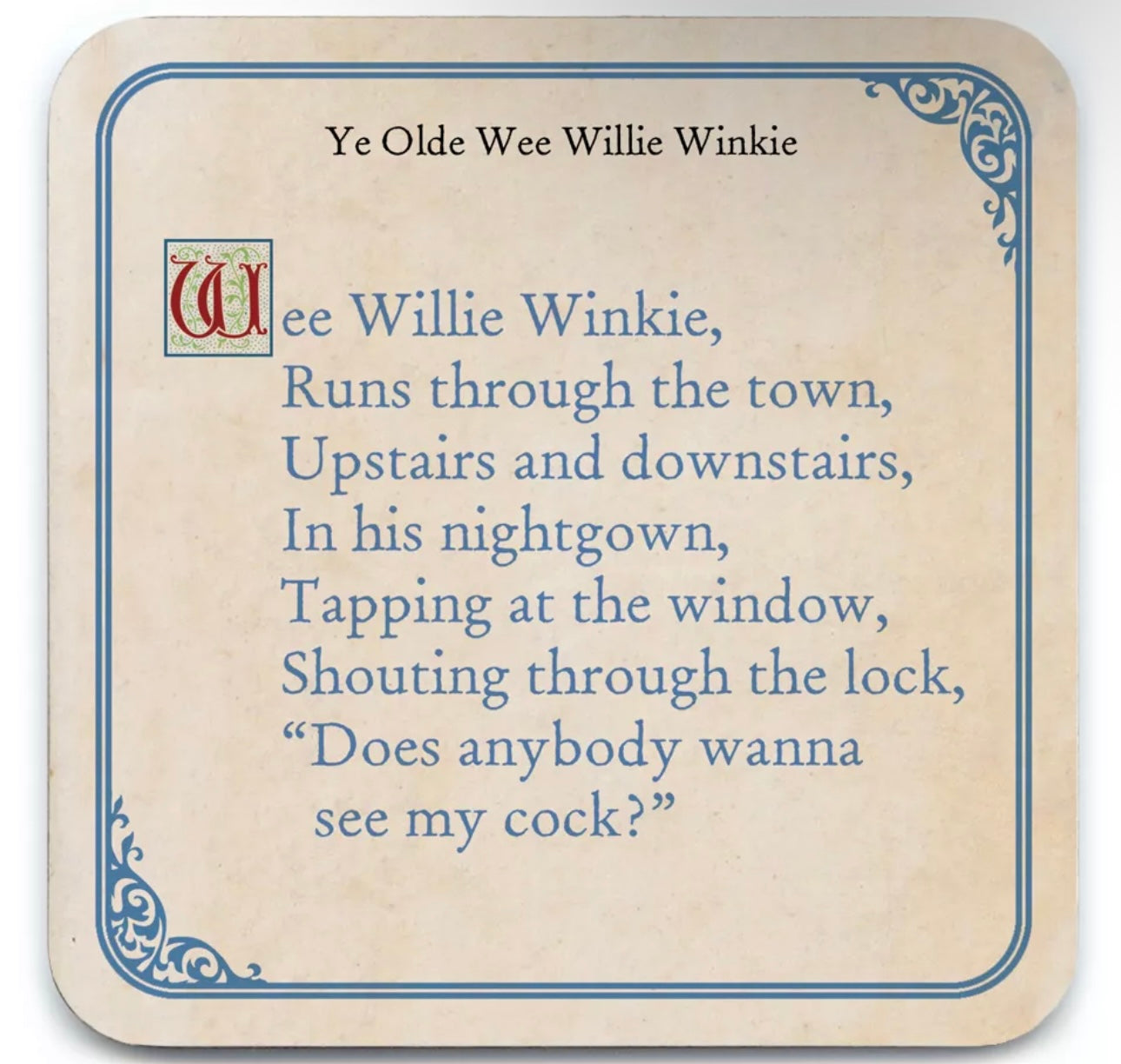 Naughty Nursery Rhyme Coasters