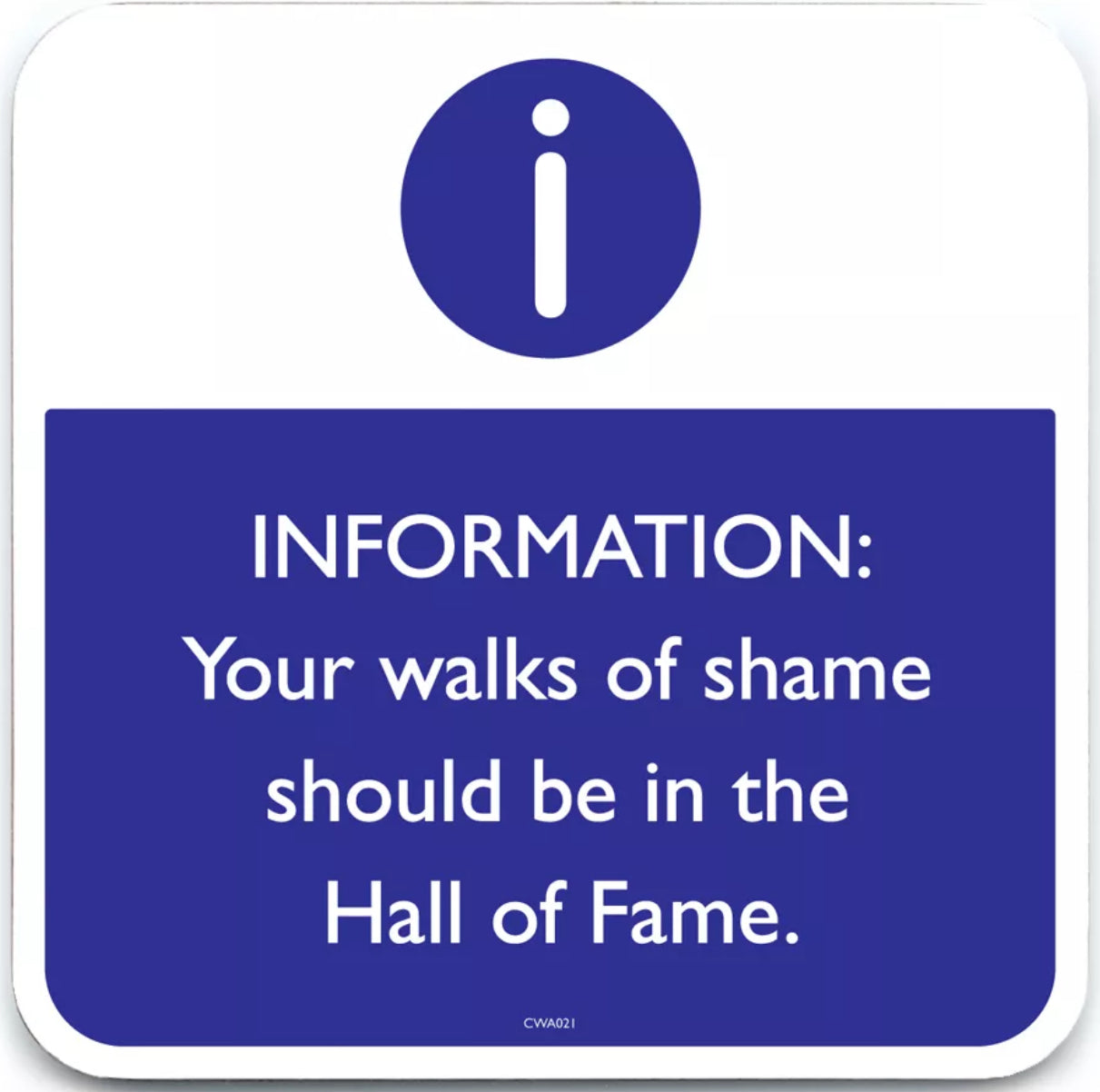 Funny Warning Drinks Coasters