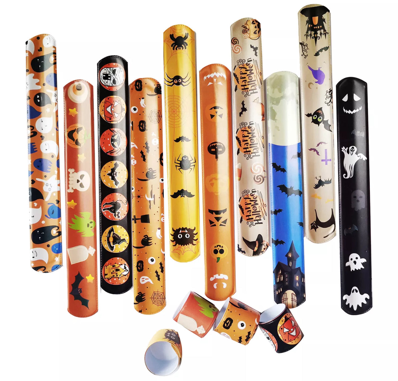 24pc Halloween Snap Bands For Party Favours