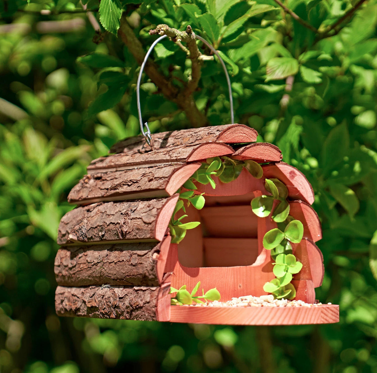 Wooden Squirrel Feeding Station