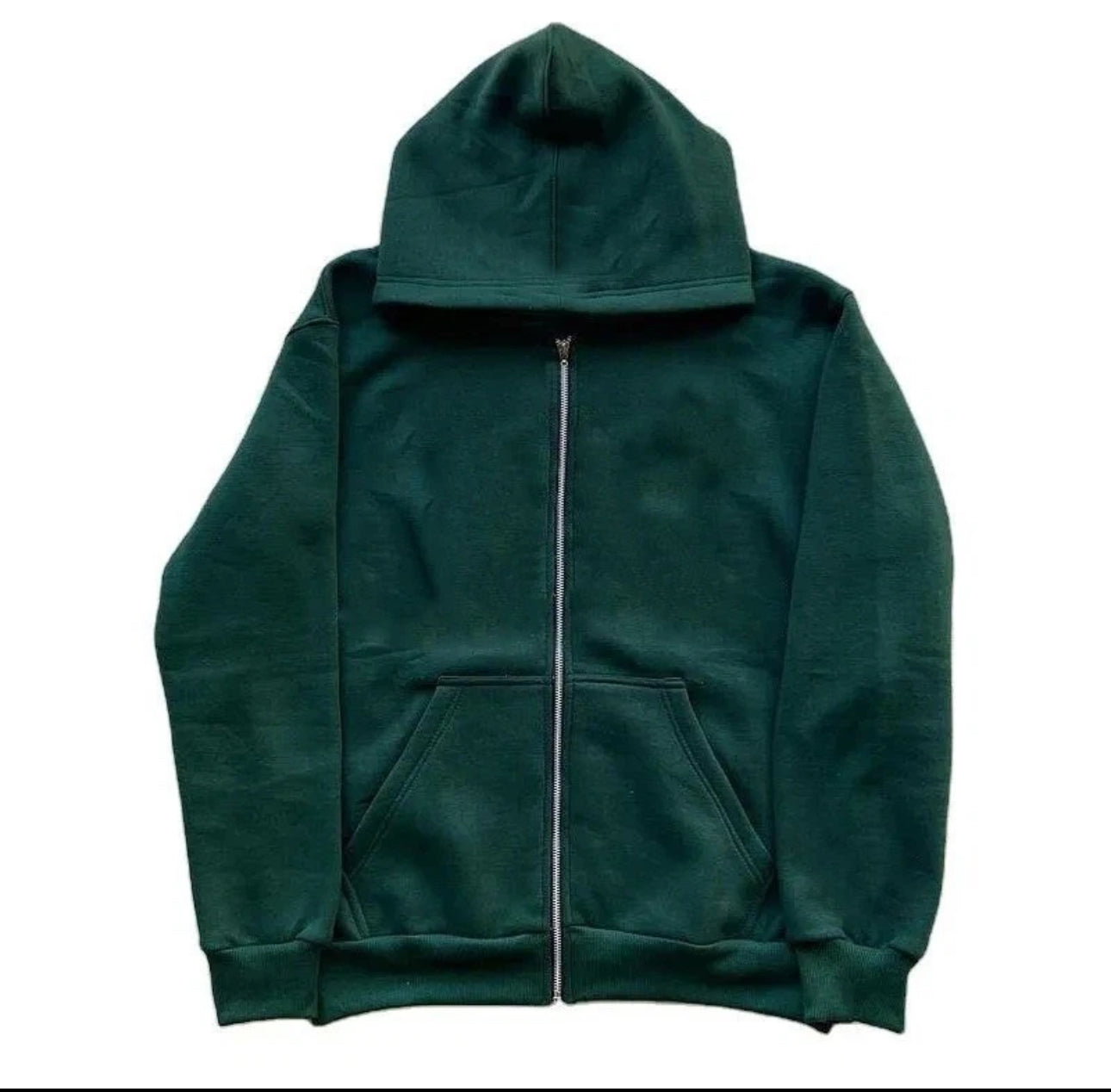Ladies Plain Zip Up Hoodie