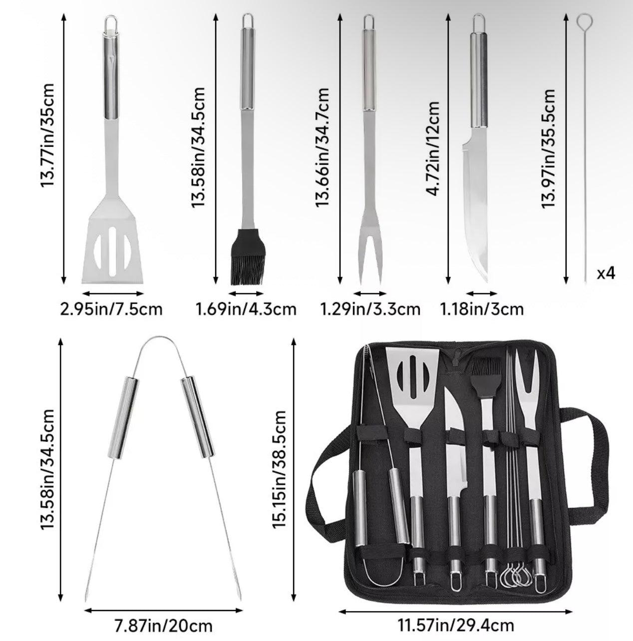 9pcs BBQ Accessories