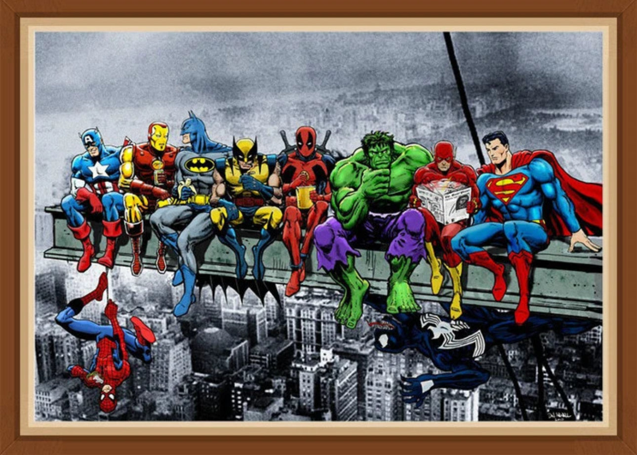Super Heros Diamond Art 40x30cm