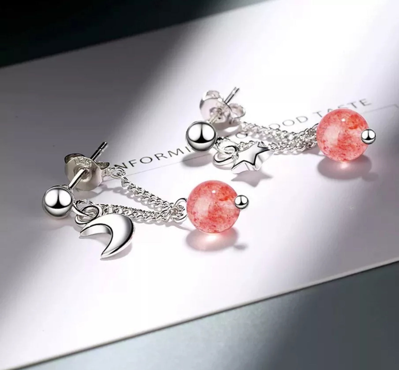 Moon Dangle Drop Earrings