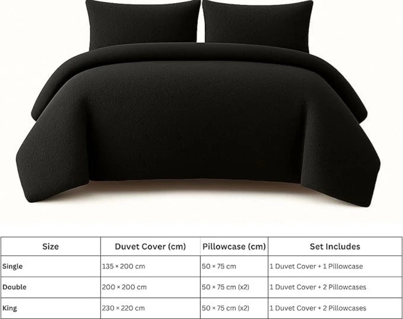 Teddy Fleece Sherpa Duvet Sets