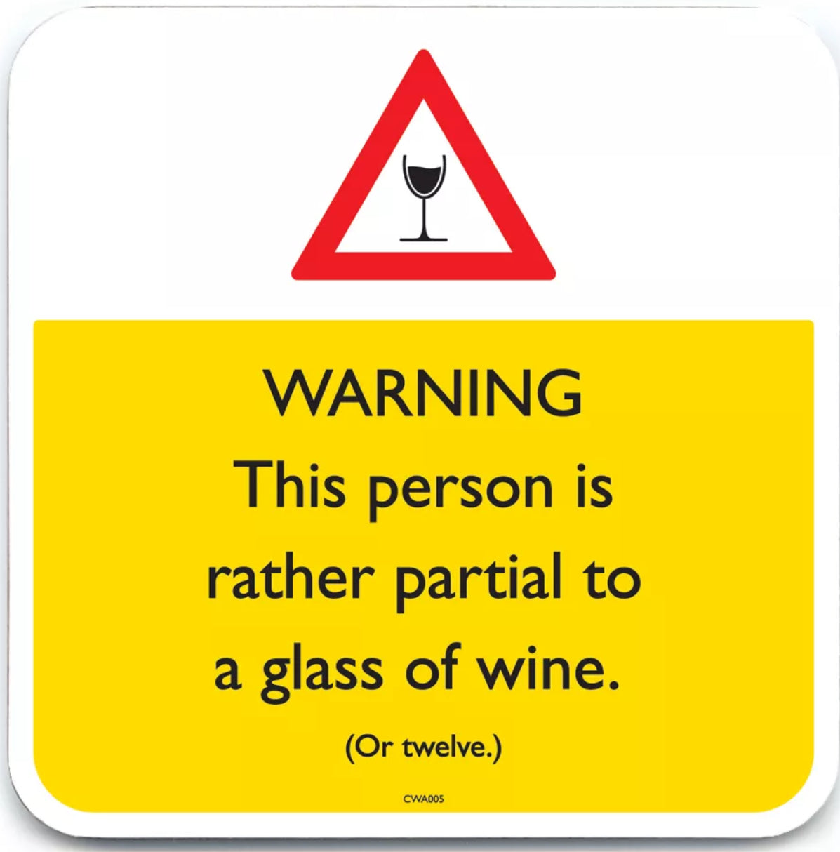 Funny Warning Drinks Coasters
