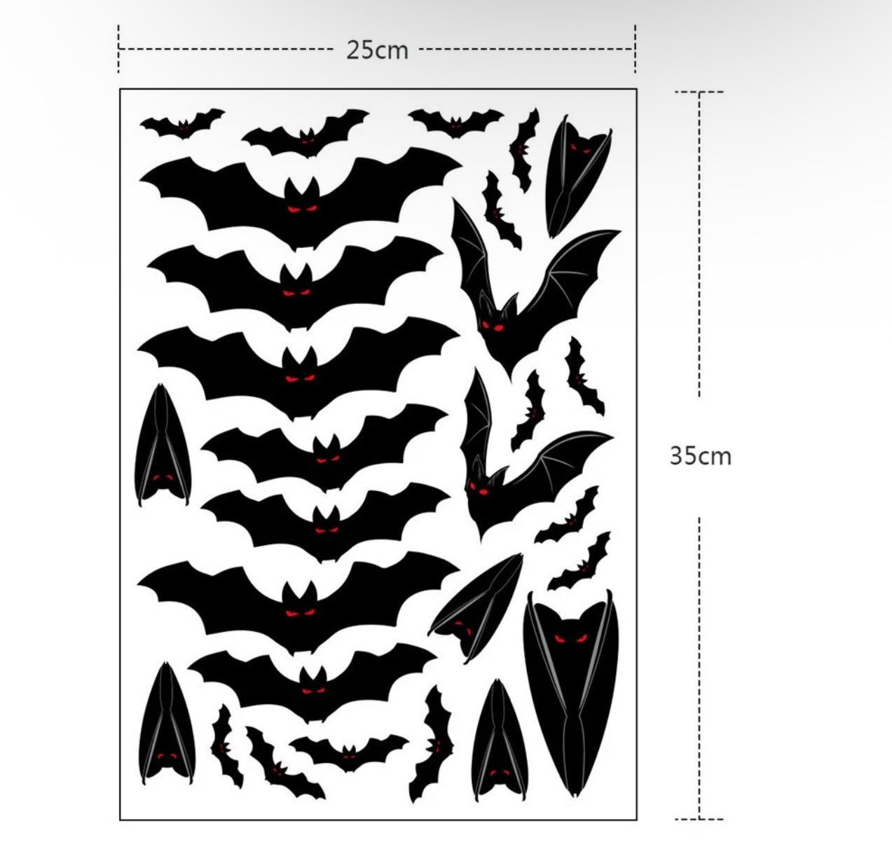 113pc Spooky Window Decals
