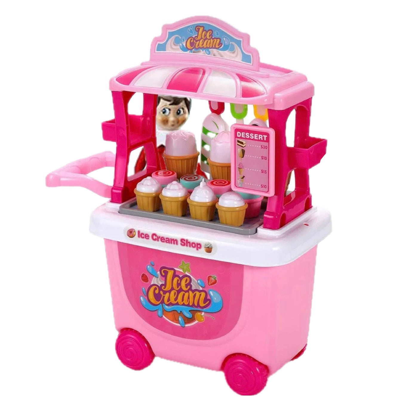 27pc Ice Cream Trolley
