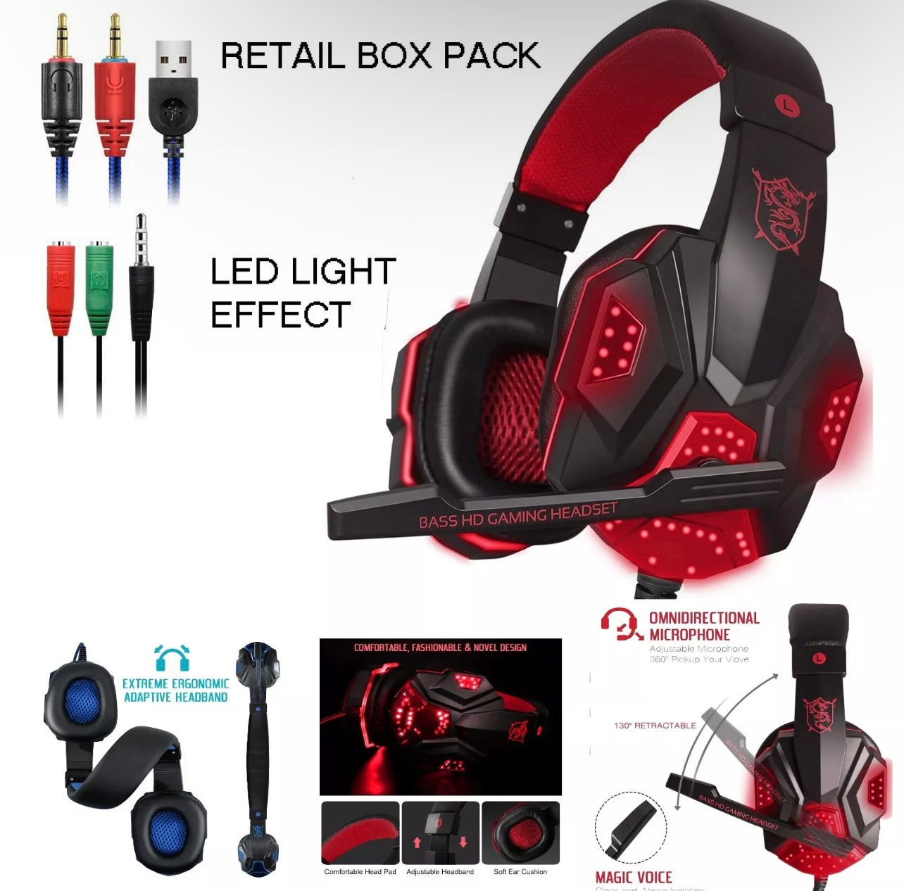 Gaming Headset With Mic