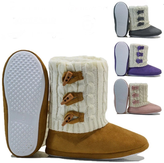 Ladies Memory Foam Slipper Boots