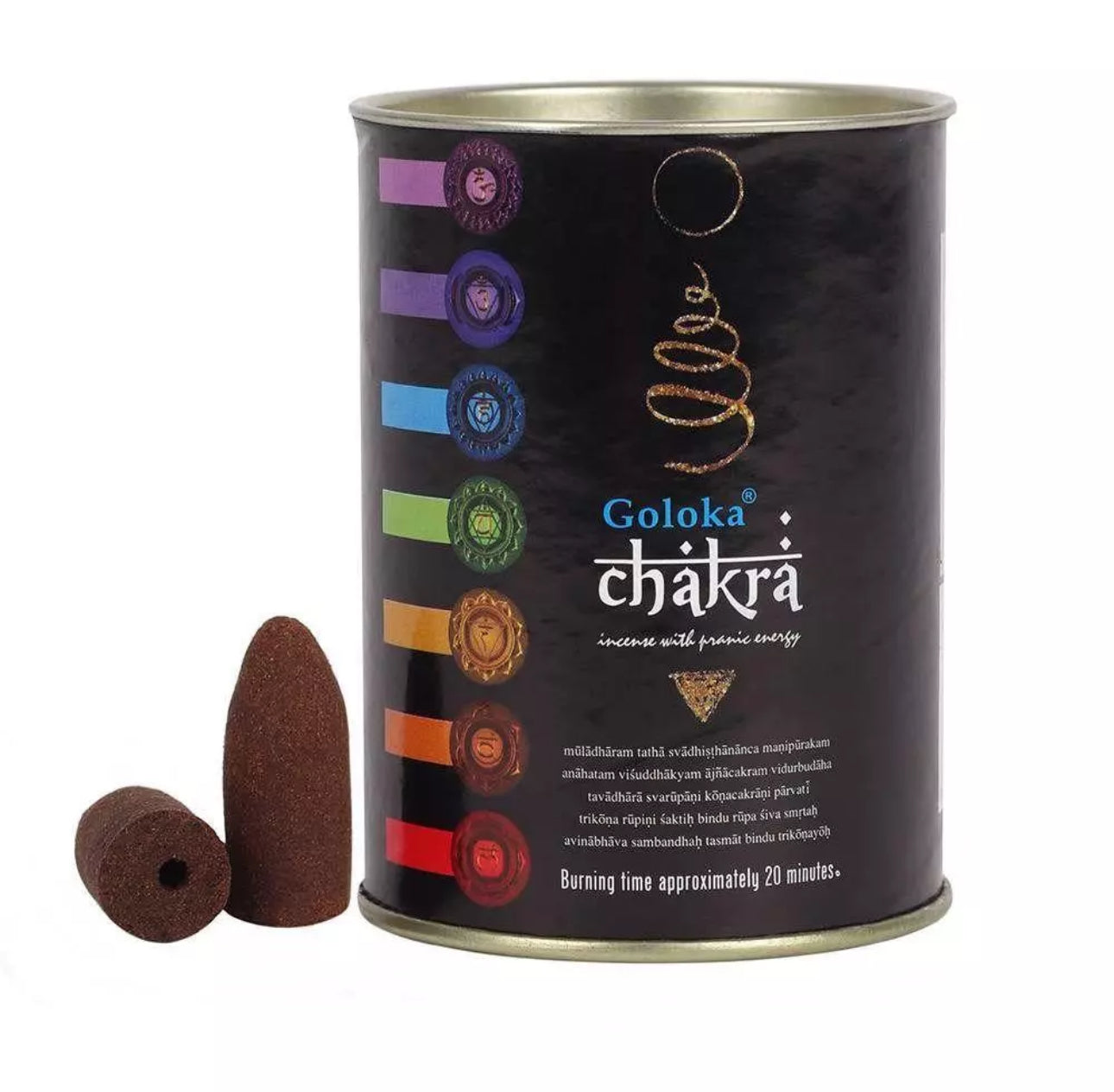 Chakra Backflow Incense Cones