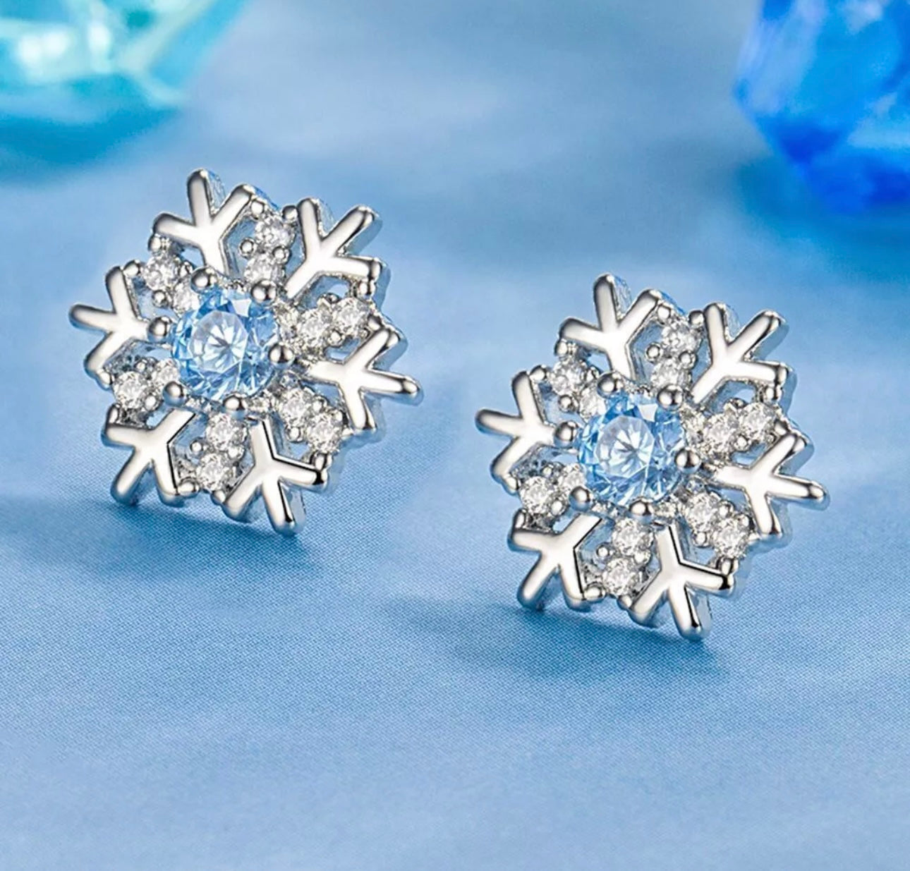Crystal Snowflake Earrings