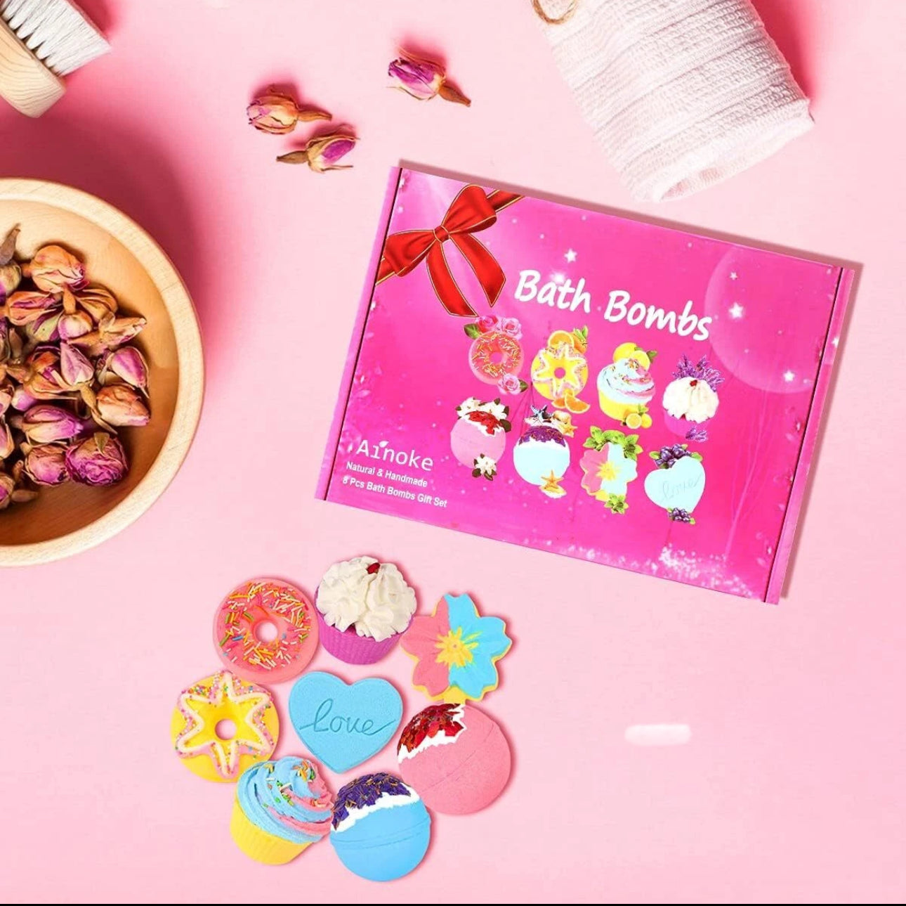 8pc Large Bath Bombs Gift Set