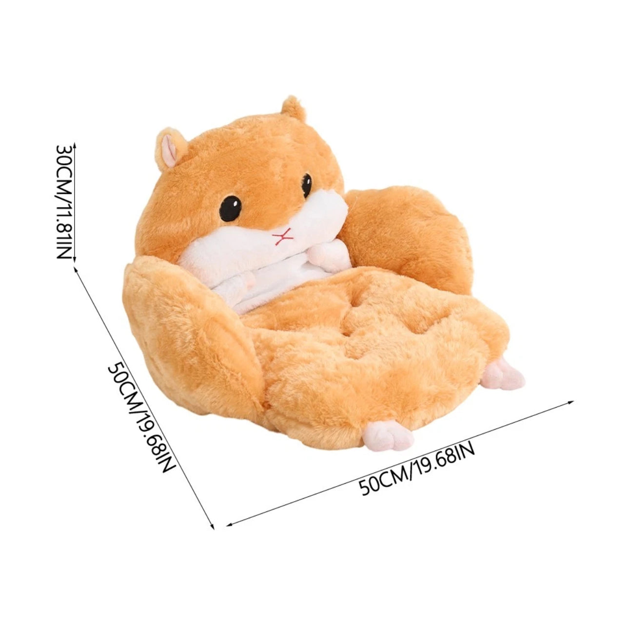 Cute Plush Hamster Cushion