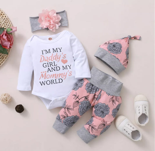 Baby Girl’s Romper Set