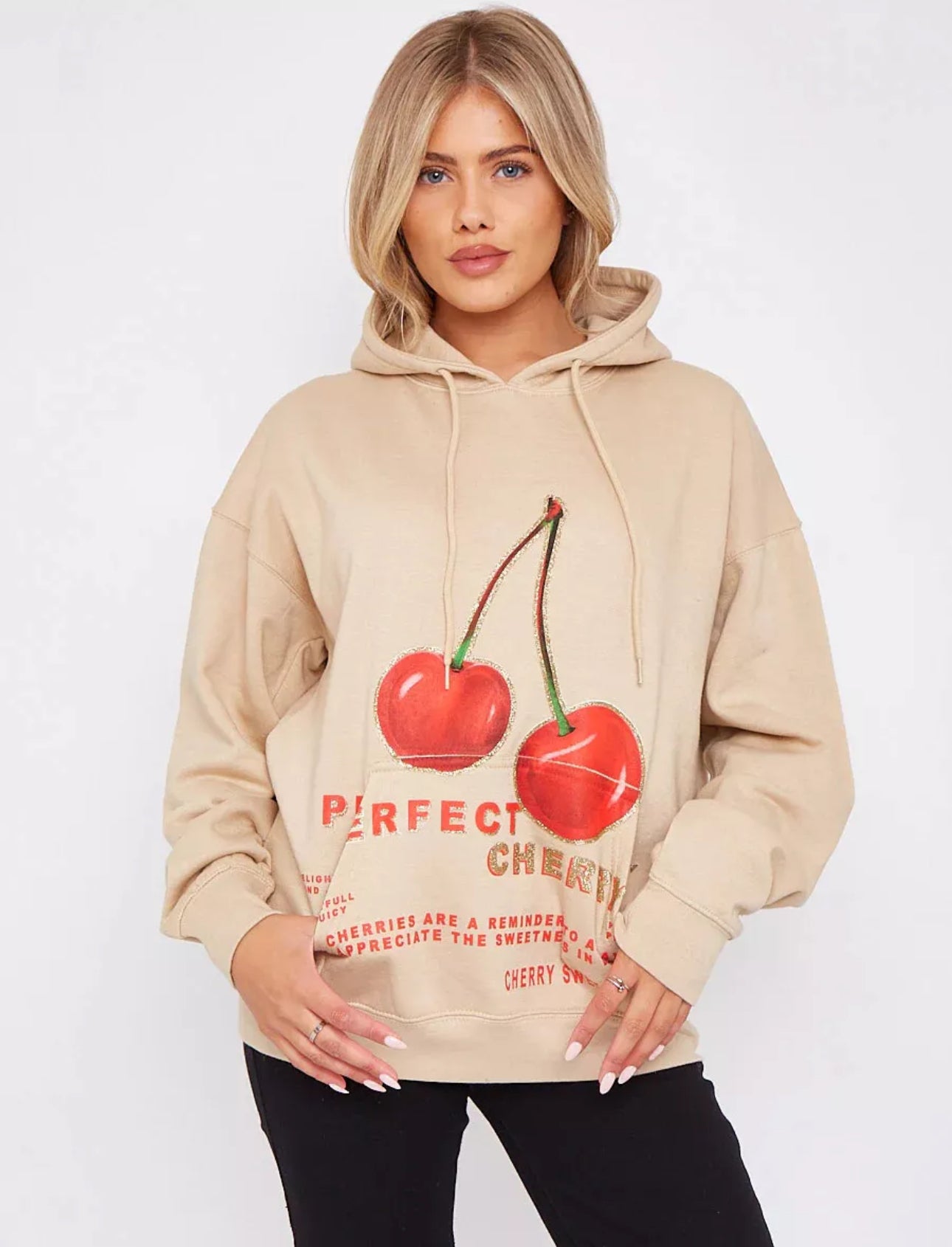 Ladies Oversized Cherry Perfect Sweatshirt