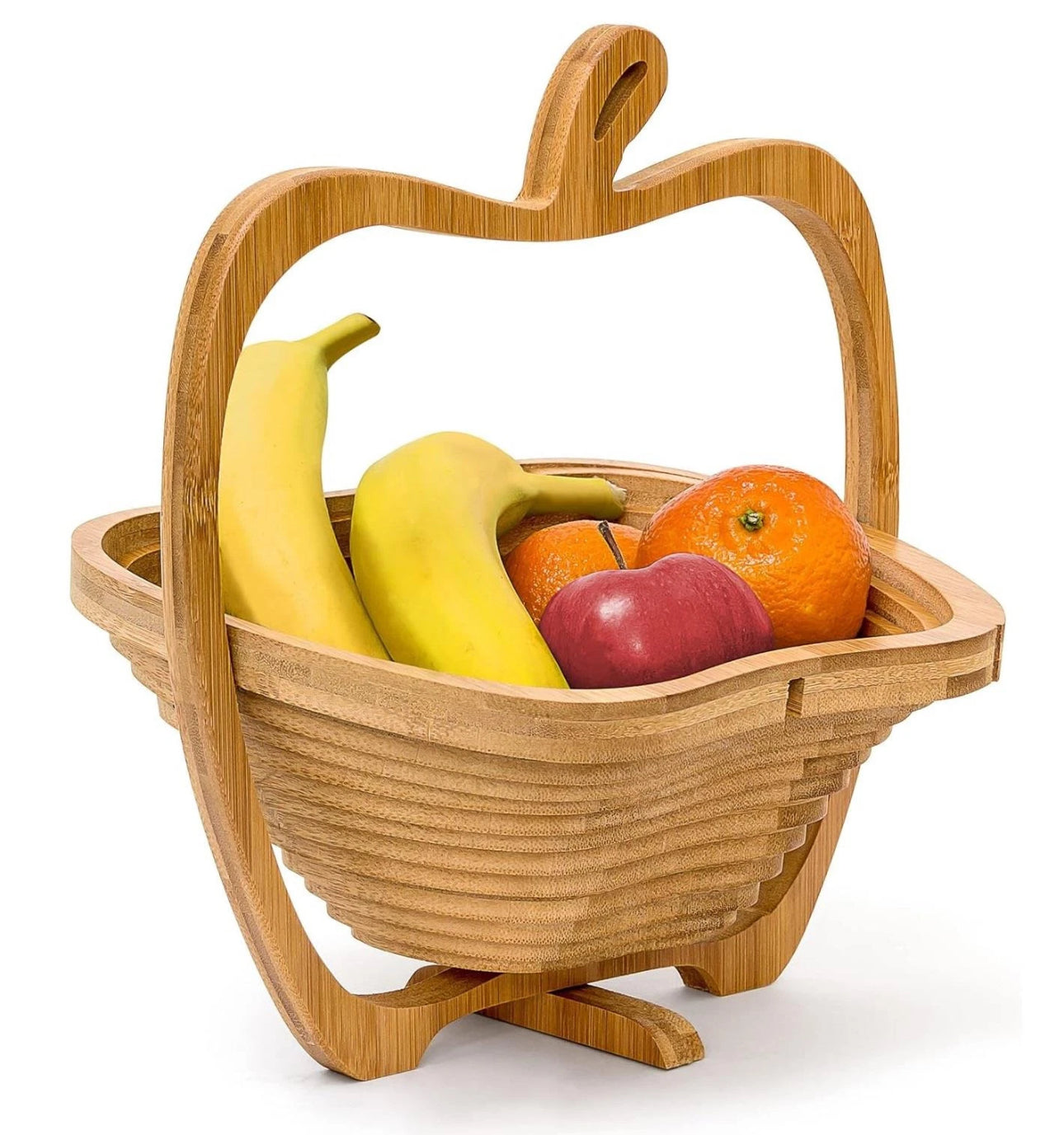 Apple Shaped Collapsible Fruit Basket