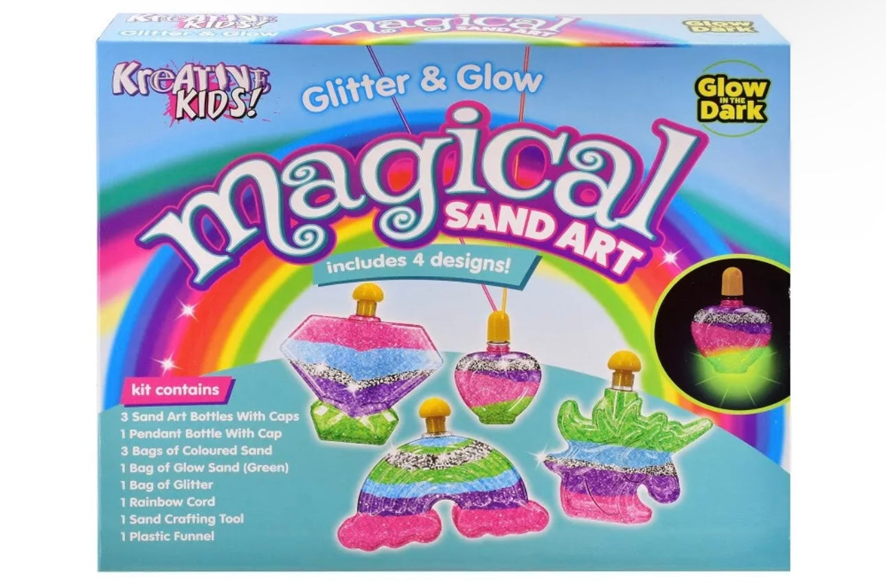 Magical Glitter & Glow Sand Art