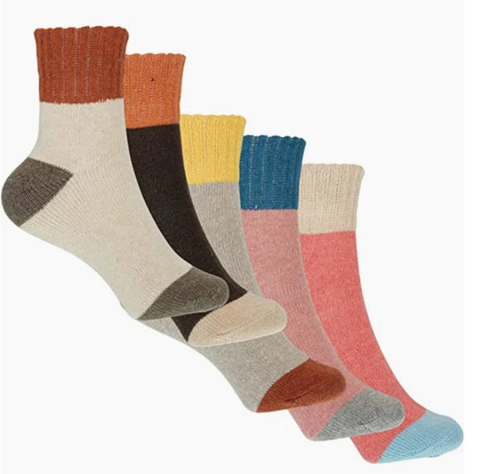 5 Pairs Ladies Thermal Socks